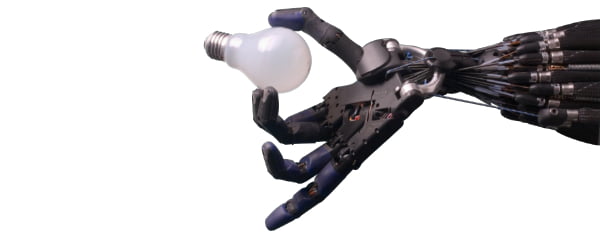 De Shadow Hand zonder BioTac-sensors