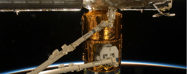 Japanse HTV-II aan ISS NASA
