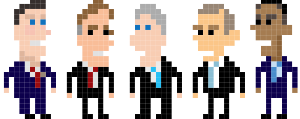 Presidenten in pixels