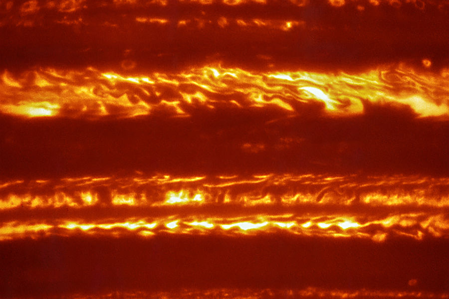 Jupiter in infrarood