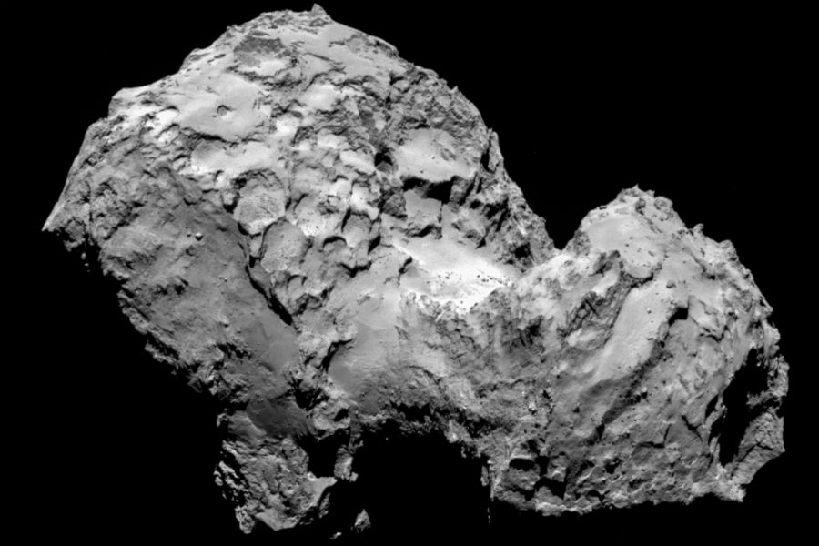 Komeet 67P gefotografeerd door Rosetta