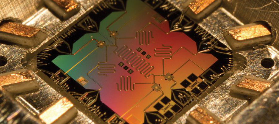 Vier qubits op een chip