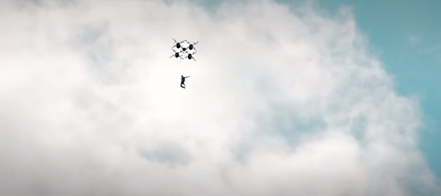drone skydiving
