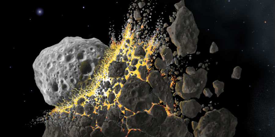 Oorsprong planetoïden en meteorieten