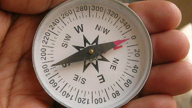 Kompas om te navigeren