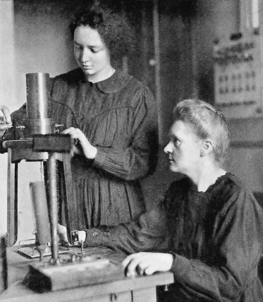 Marie en Irène Curie
