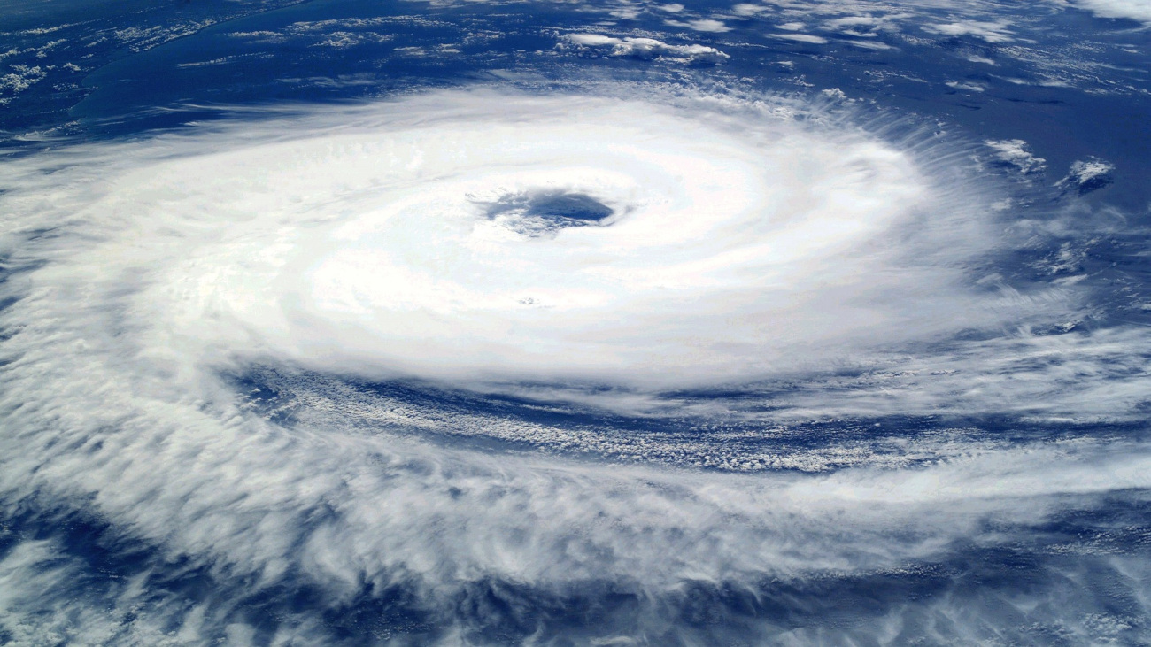 Satellietfoto van orkaan Katrina uit 2005