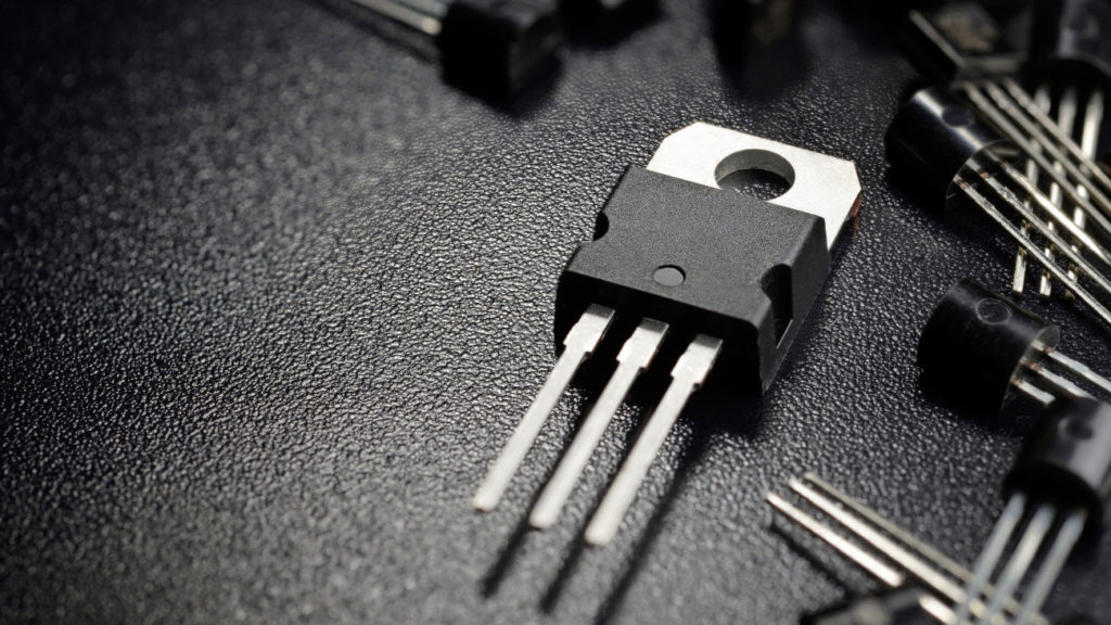 transistor van een computerchips