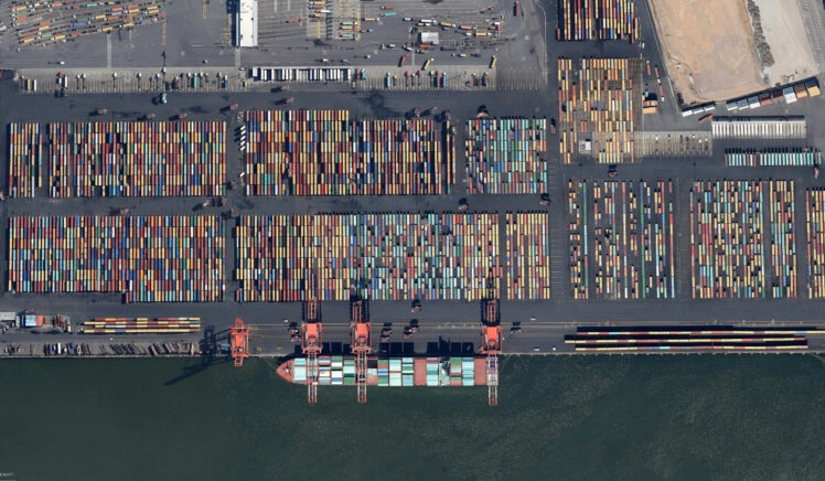 Containers in Port Newark