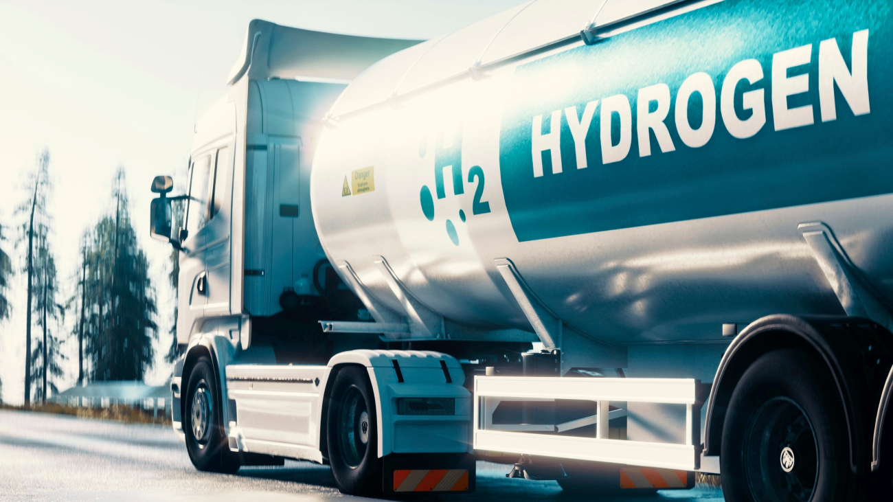 Vrachtwagen op waterstof
