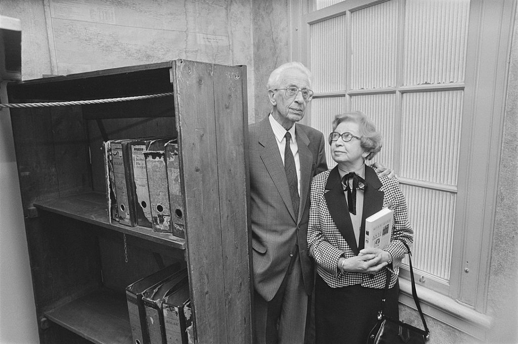 Miep Gies in het Anne Frankhuis