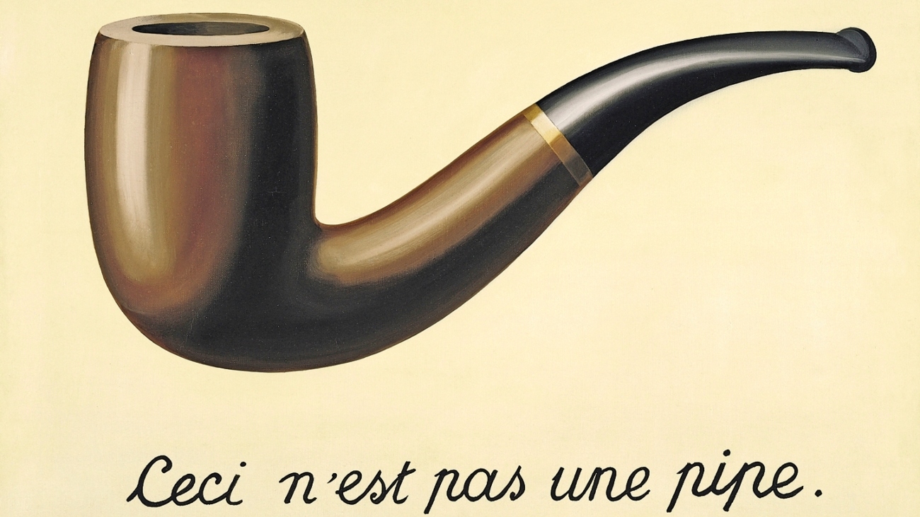 Franse ontkenning: ceci n'est pas une pipe.