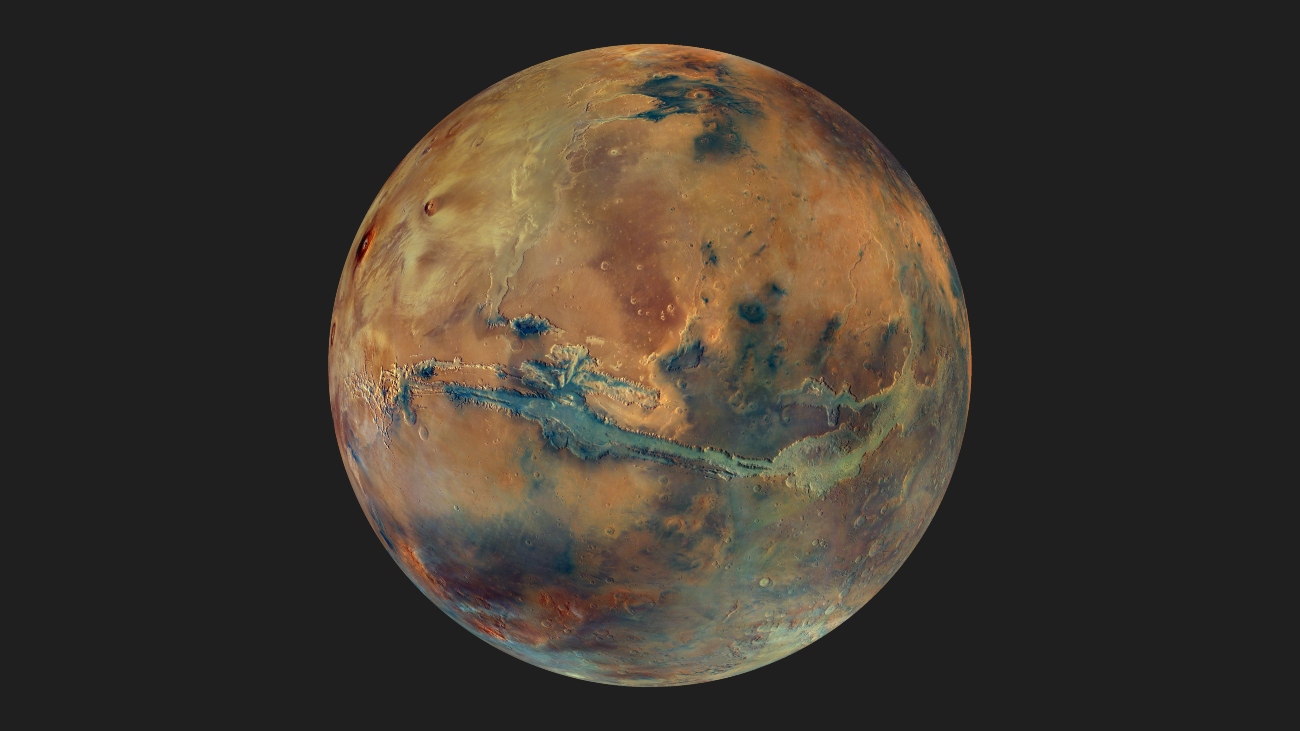 Mars in kleur