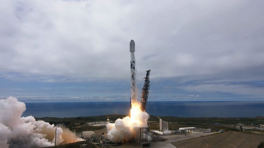 Lancering van de SpaceX Falxon 9-rakt