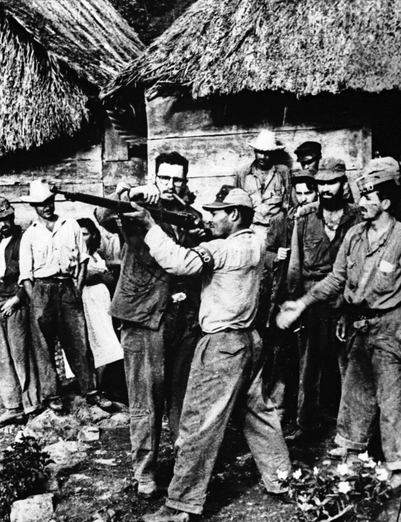 Fidel met een geweer