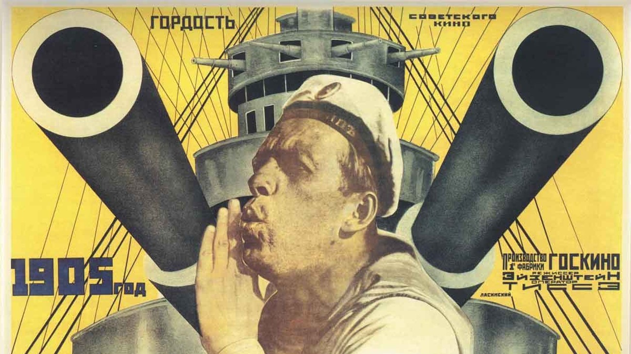 Poster van Battleship Potemkin, een propagandafilm