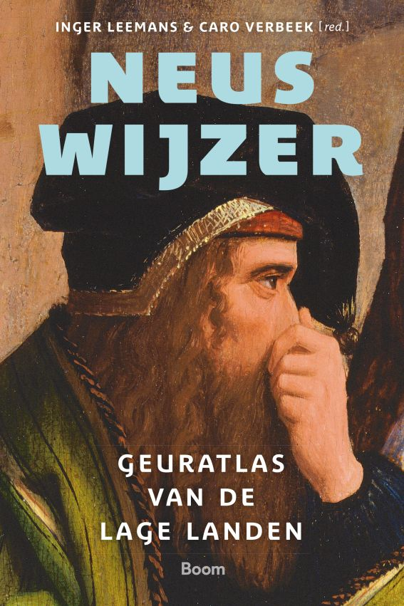 Cover van boek Neuswijzer. Schilderij van man die zijn neus dichtknijpt. 