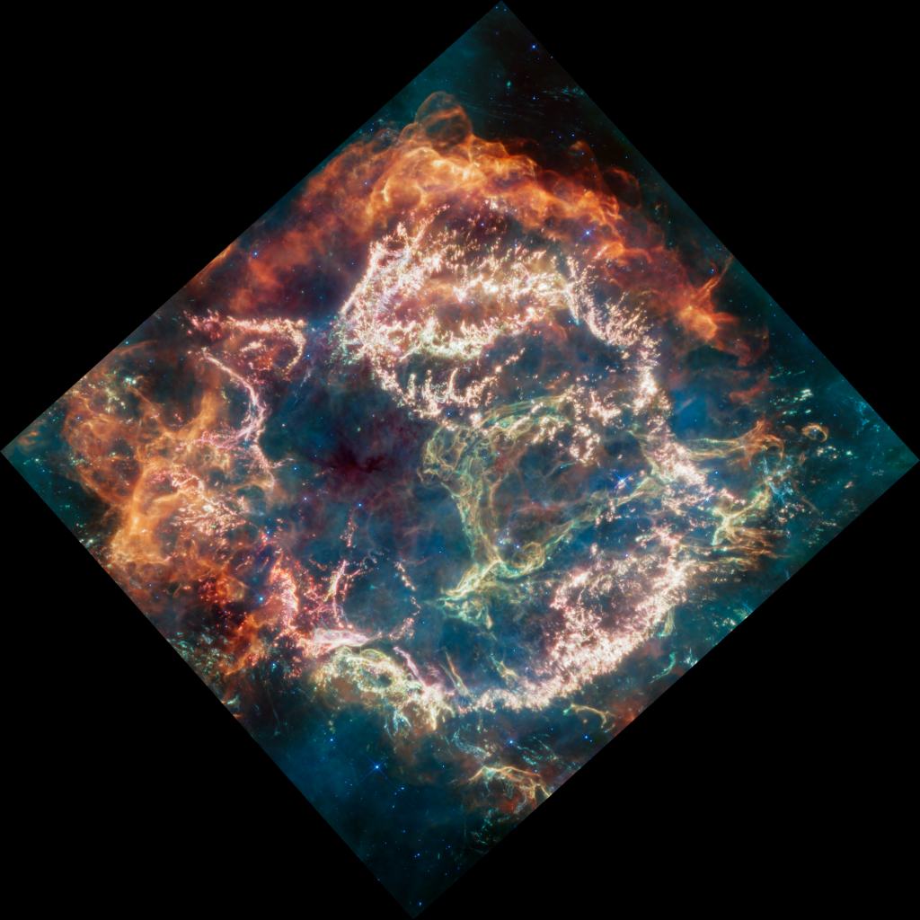 Het supernova-overblijfsel Cassiopeia A