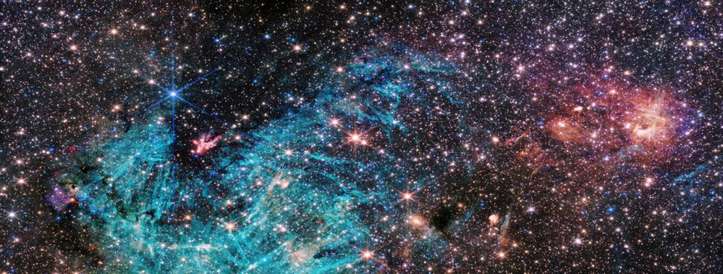 De niet-bijgesneden foto van Sagittarius C. 