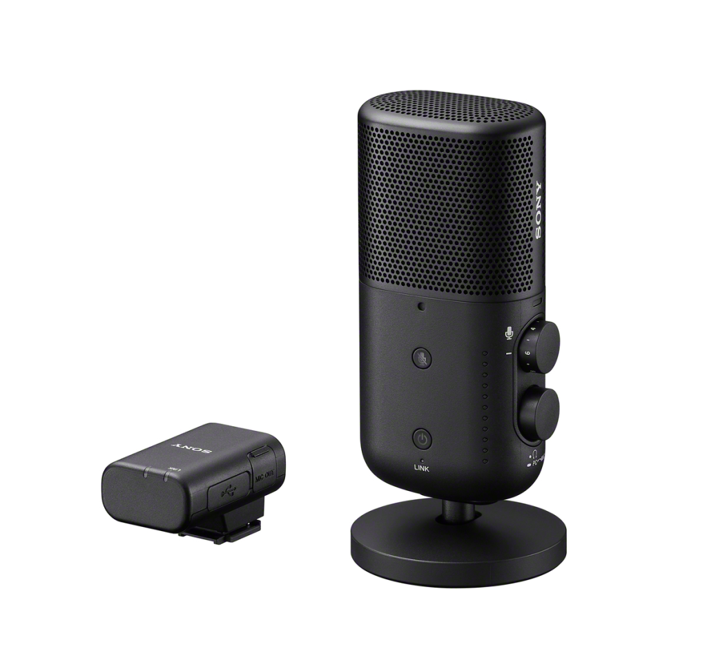 ECM-S1 streamermicrofoon van Sony in zwart.