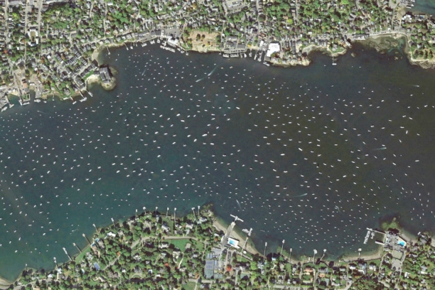 Kustplaats Mablehead is de oorsprong van de Amerikaanse marine. Nu dobberen er vooral jachten en schippersboten.