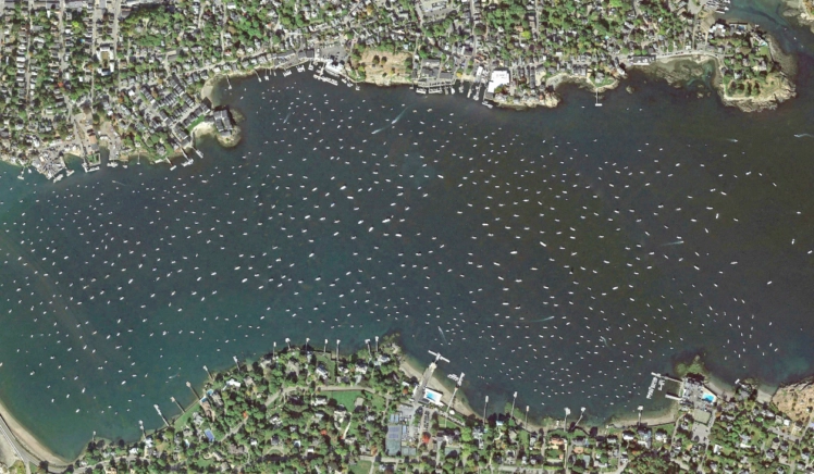 Kustplaats Mablehead is de oorsprong van de Amerikaanse marine. Nu dobberen er vooral jachten en schippersboten.