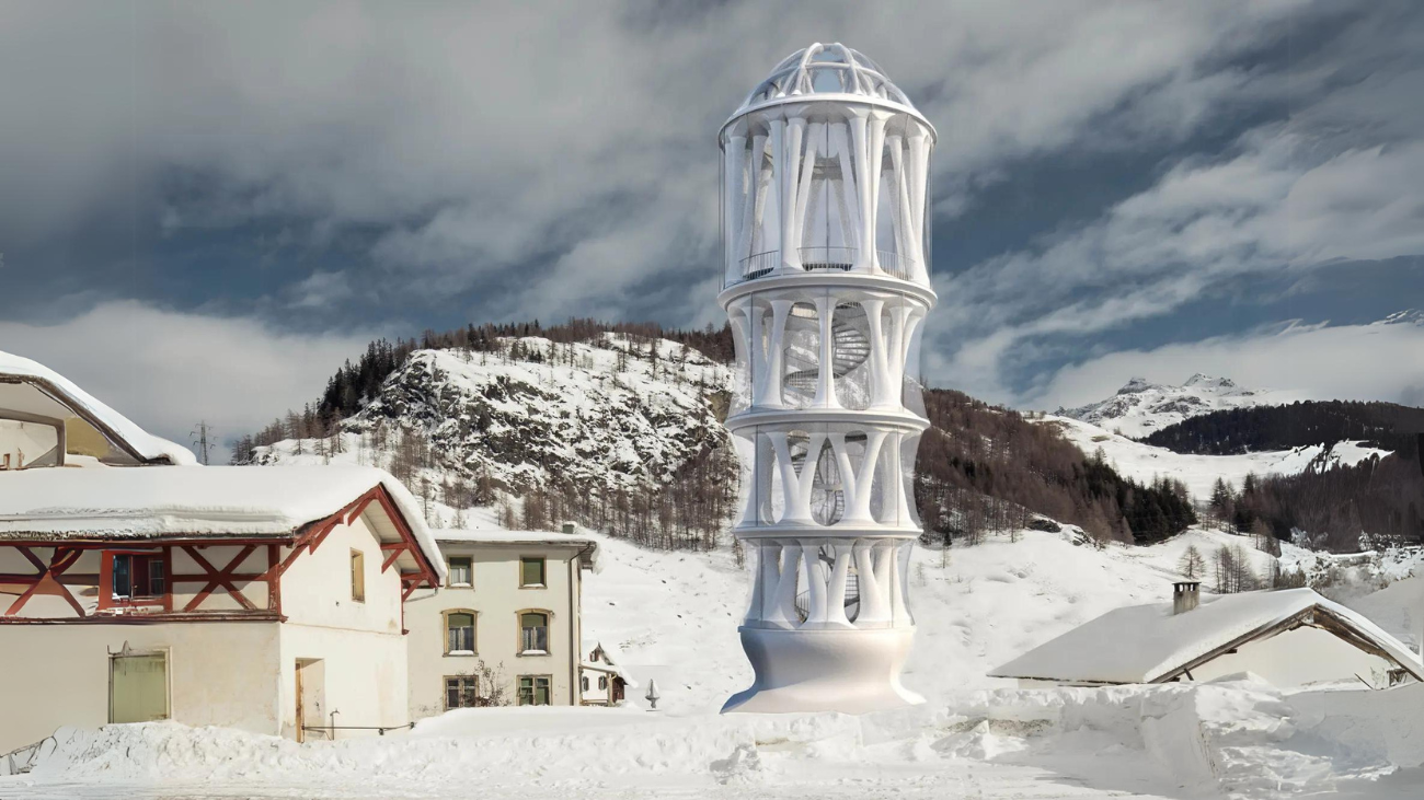 Ge-3D-printe Tor Alva (White Tower)
