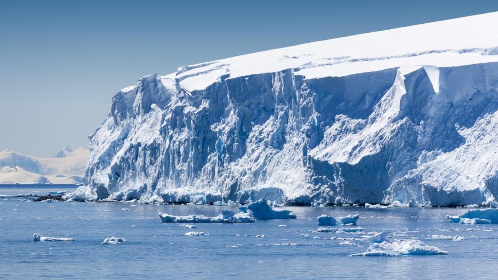 Thwaites-gletsjer waaronder het onderwatervoertuig is kwijtgeraakt