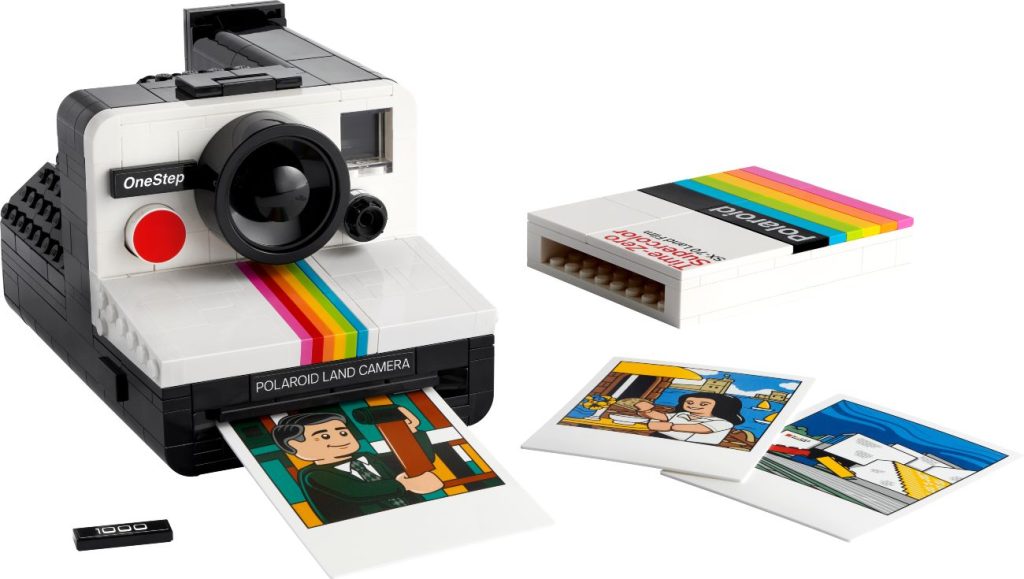 De LEGO Ideas: Polaroid OneStep SX-70 Camera, met foto's van lego.