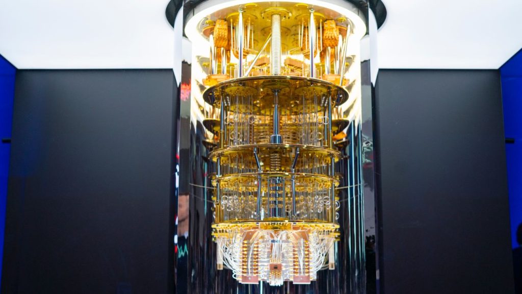 Quantum System One, een quantumcomputer van IBM uit 2019 met twintig qubits.