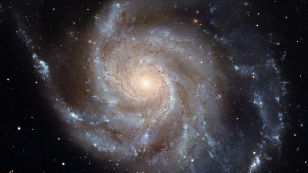 De supernova vond plaats in het spiraalvormige sterrenstelsel Messier 101, maar liet geen significante stijging in gammastraling zien. 