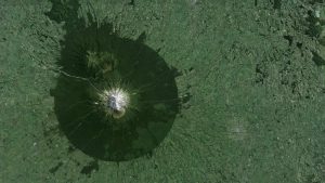 Satellietfoto van Mount Taranaki