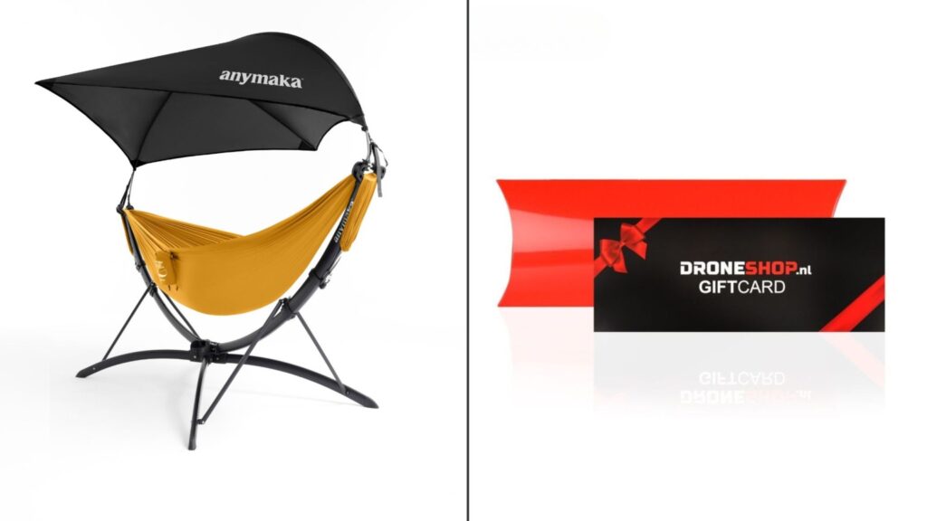 tweepersoons Anymaka hangmat en cadeaubon voor droneshop