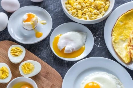 eieren op verschillende wijzen bereid