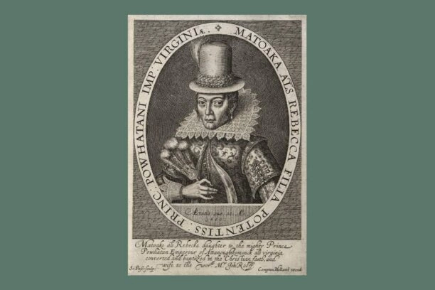 gravure van Pocahontas