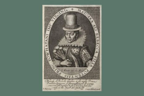 gravure van Pocahontas