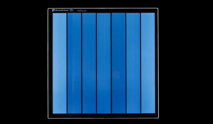 Glas met data erin opgeslagen