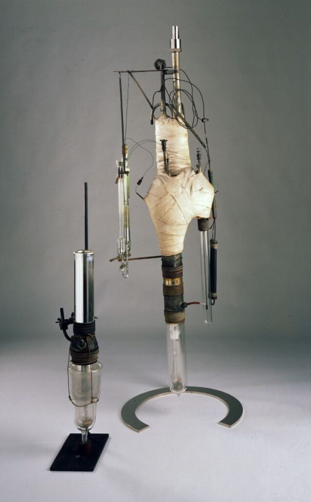 Het onderzoeksapparaat van Heike Kamerlingh Onnes