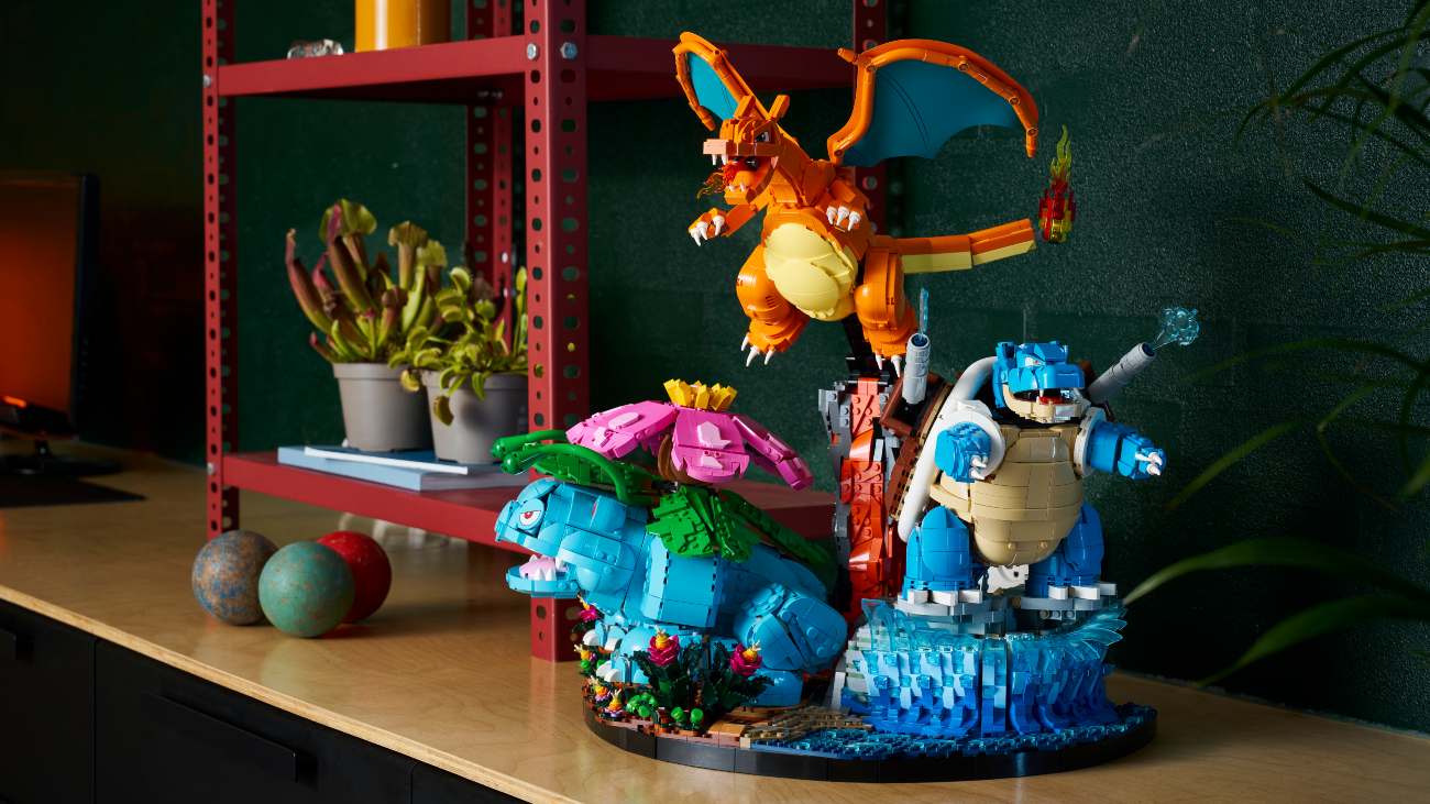 Pokémon van LEGO, Charizard, Blastoise en Venusaur