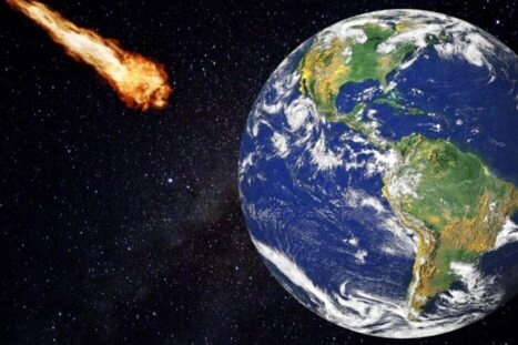 illustratie meteorietinslag