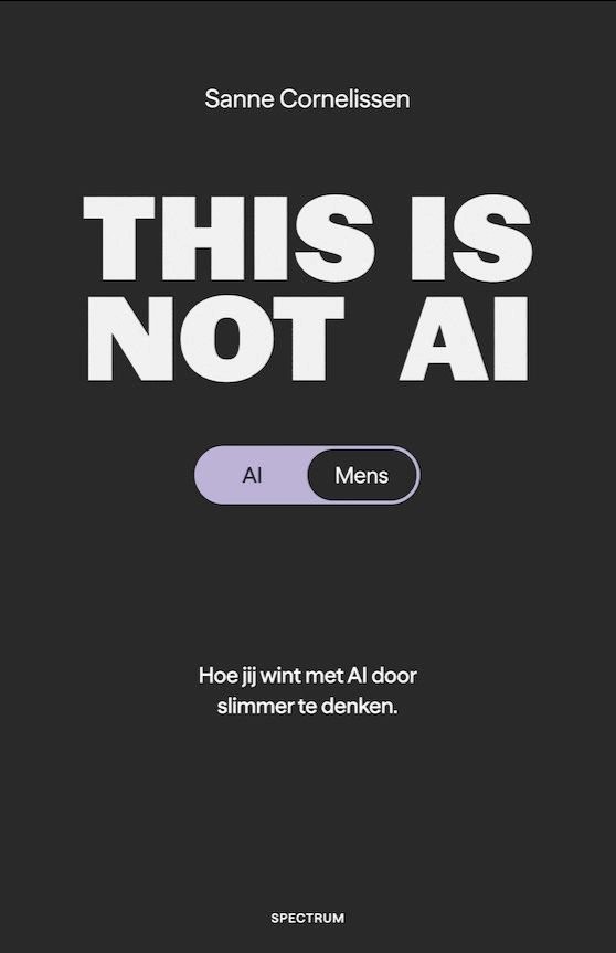 Omslag van het boek This is not AI