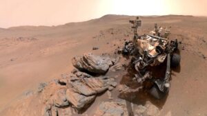 Selfie van Perseverance op Mars