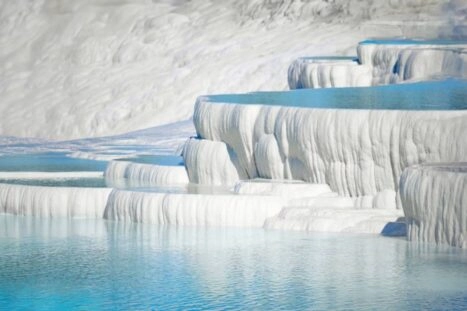 kalkstenen terrassen van Pamukkale