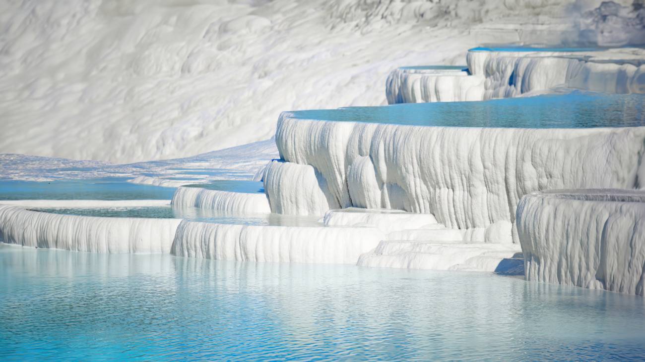 kalkstenen terrassen van Pamukkale