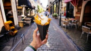 Ongezond eten, puntzak met patat