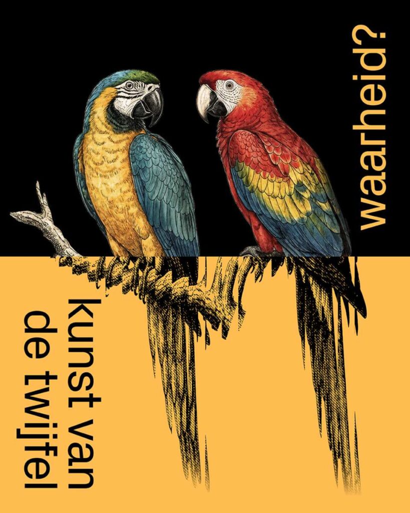 poster tentoonstelling Waarheid? Kunst van de twijfel