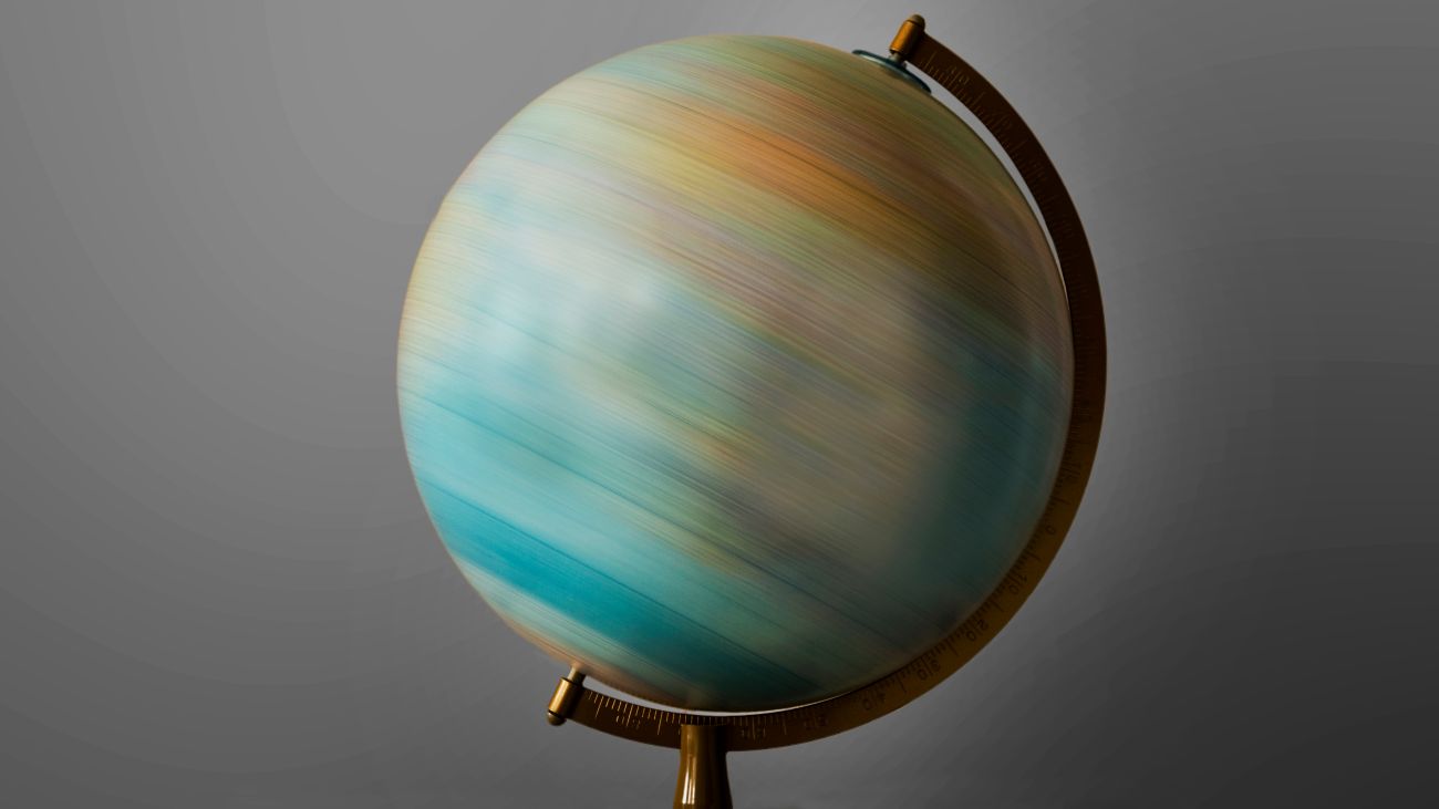 draaiende globe, aarde