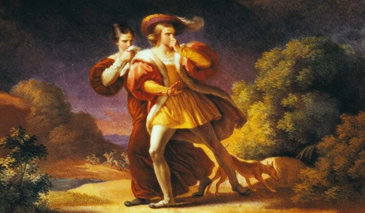 schilderij van mensen die iets vies ruiken, ter illustratie van historische geuren