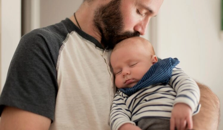 vader met baby
