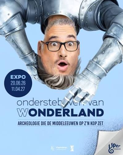 Poster voor de tentoonstelling ondersteboven van wonderland